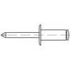 TOOLCRAFT 159924 Open popnagel (Ø x l) 3.2 mm x 4 mm Aluminium Staal 500 stuk(s)