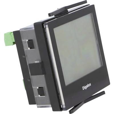 Digitaal display met zwarte rand van Digalox, toont geen gegevens, gebruikt voor het weergeven van meetwaarden in technische toepassingen.