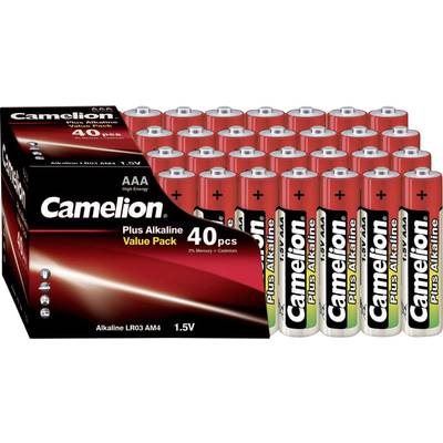 Camelion Plus LR03 AAA batterij (potlood) Alkaline 1250 mAh 1.5 V 40 stuk(s)
