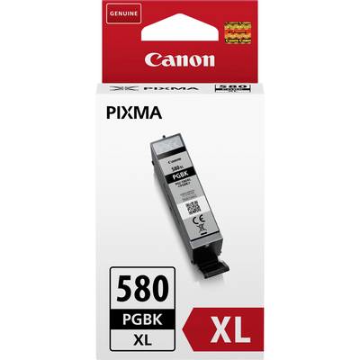 'Inktcartridge voor Canon PIXMA, Model 580 PGBK XL, in originele verpakking.'