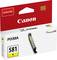 Canon Pixma 581 Y Inktcartridge, gele kleur, met ChromaLife100, in originele verpakking.