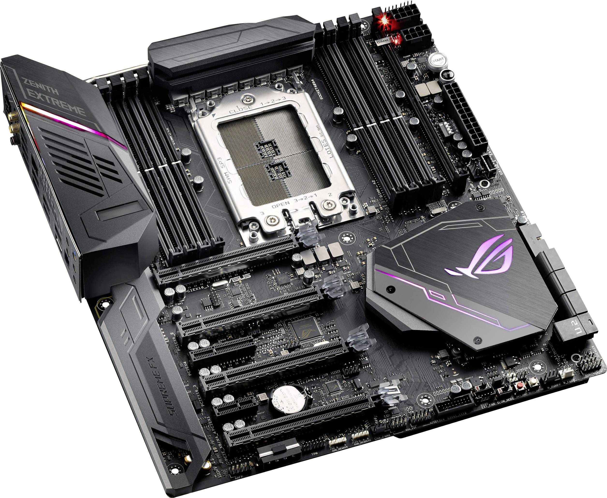 Asus Rog Zenith Extreme Moederbord Socket Amd Tr Vormfactor E Atx