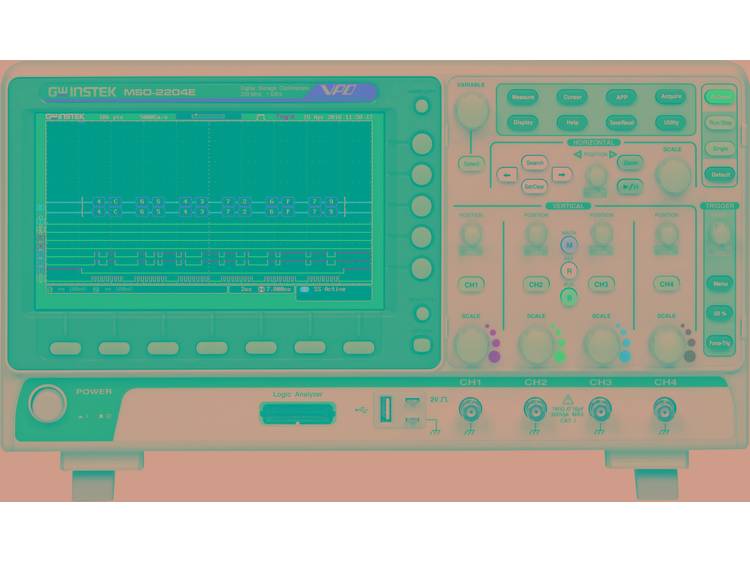 Digitale oscilloscoop GW Instek MSO-2204E 200 MHz 20-kanaals 1 GSa-s 10 Mpts 8 Bit