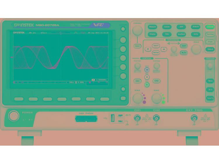 Digitale oscilloscoop GW Instek MSO-2072EA 70 MHz 1 GSa-s 10 Mpts 8 Bit