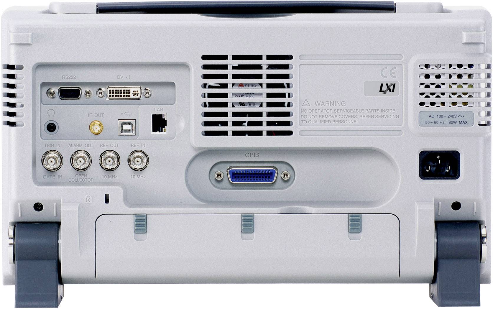 Achterkant van een elektronisch apparaat met verschillende aansluitingsmogelijkheden, inclusief VGA, DVI en coaxiale aansluitingen.