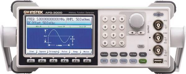 GW Instek AFG-3022 Functiegenerator  1 µHz - 20 MHz 2-kanaals Arbitrair, Driehoek, Puls, Ruis, Blok, Sinus