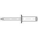 TOOLCRAFT 160182 Open popnagel (Ø x l) 4 mm x 10 mm Staal Staal 500 stuk(s)