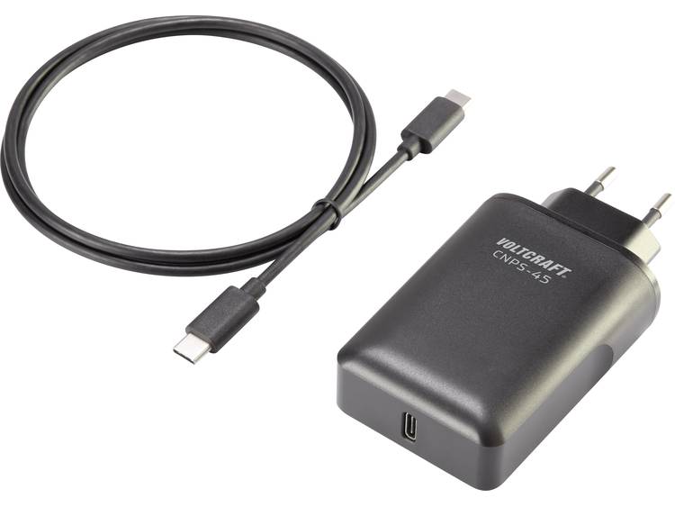 USB-oplader VOLTCRAFT CNPS-45 CNPS-45 (Thuislader) Uitgangsstroom (max.) 3 A 1 x USB-C bus USB Power