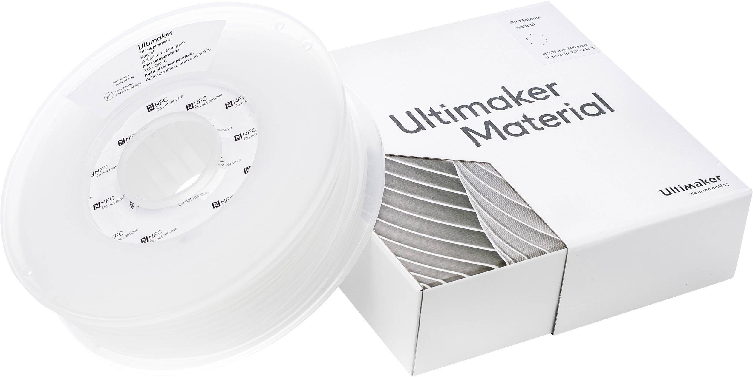 UltiMaker M0590 Natural 500 - 215294 Filament PP (polypropyleen) 2.85 mm 500 g Natuur 1 stuk(s)-3