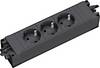 BACHMANN STEP BASE 3x Geaard stopcontact, zwart