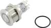 TRU COMPONENTS 1602473 TC-GQ22-A-22E/W/12V/S203 Druktoets 250 V 5 A 2x uit/(aan) Moment Wit IP65 1 stuk(s)