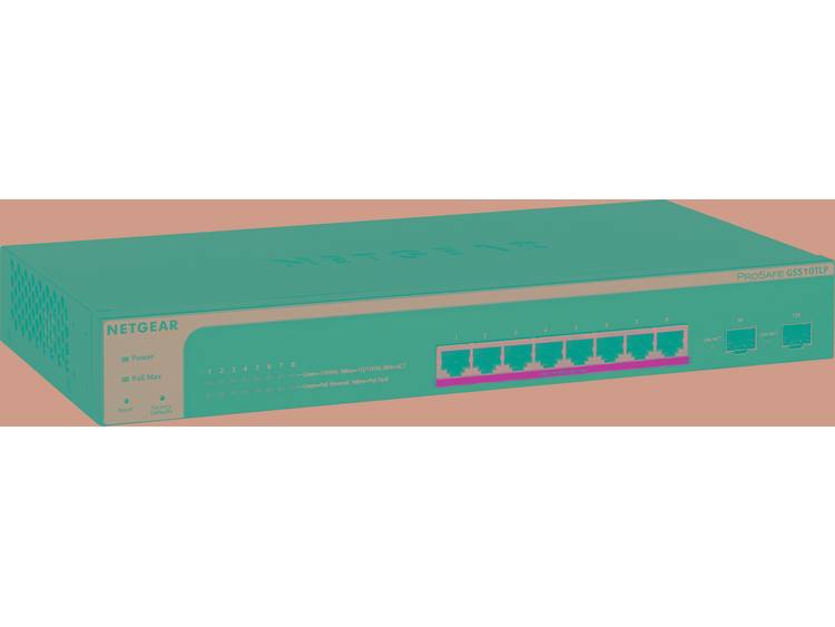 Netgear GS510TLP Managed L2-L3-L4 Gigabit Ethernet (10-100-1000) Power over Ethernet (PoE) Zwart