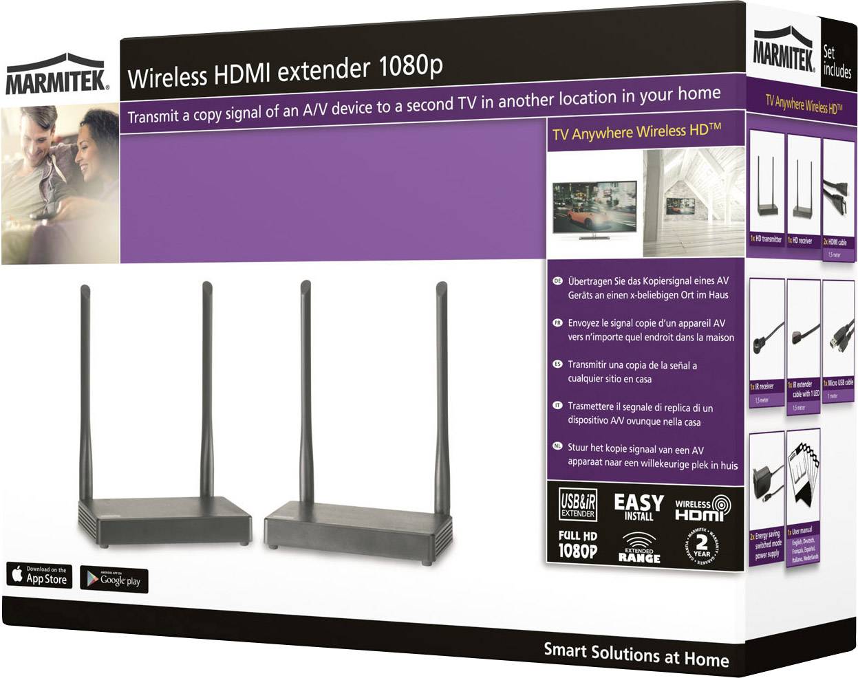 Marmitek TV Anywhere Wireless HD Draadloze HDMI-set 200 m 1920 x 1080 Pixel-2