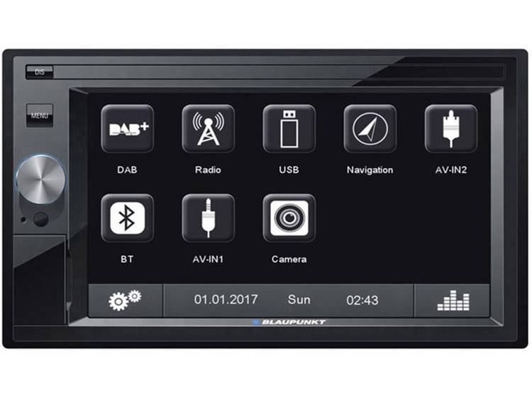Blaupunkt OSLO 370DAB Autoradio dubbel DIN DAB+ tuner, Bluetooth handsfree, Aansluiting voor achteru