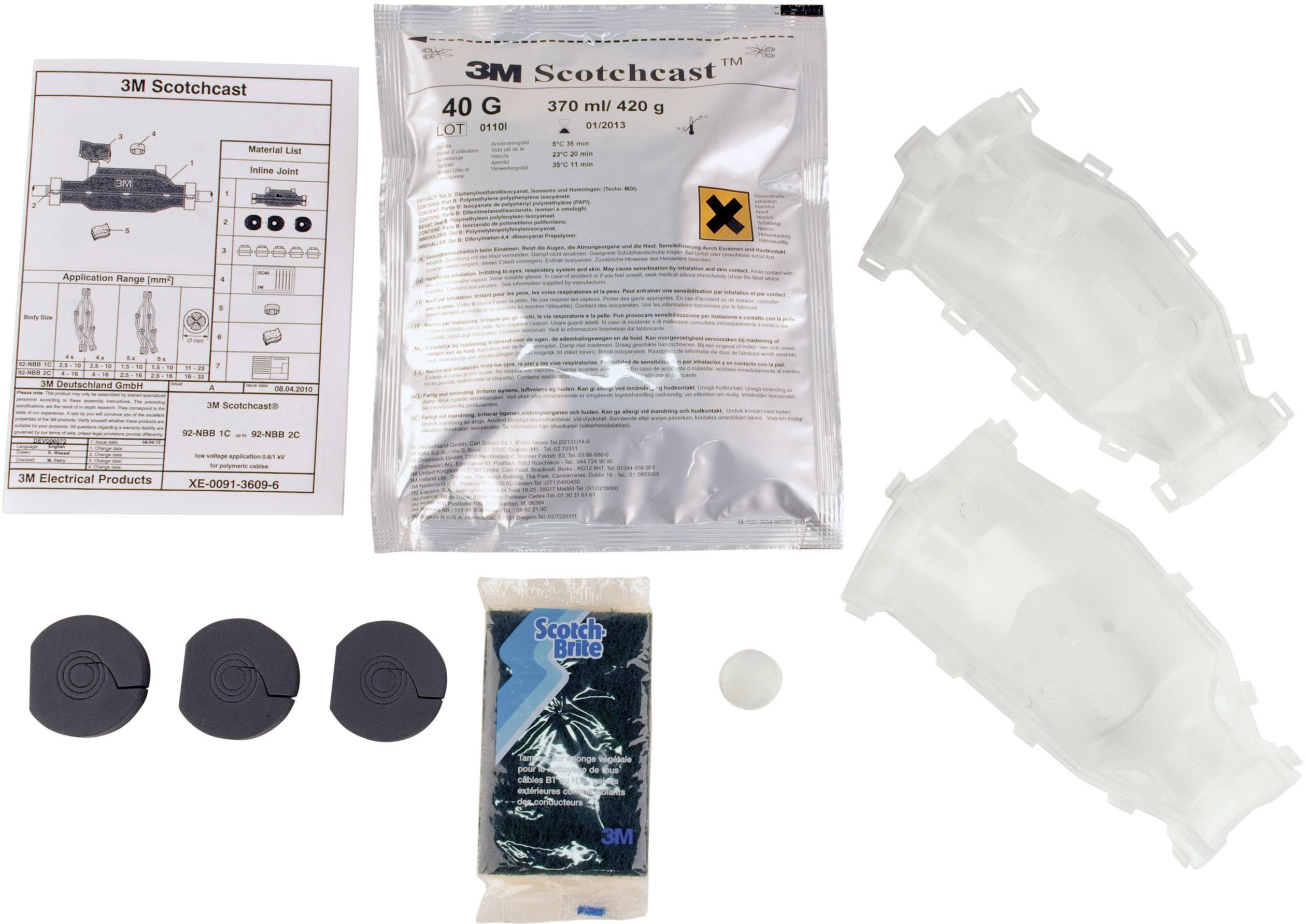 3M 92-NBB0 Kabelmof Kabel-Ø: 9 - 18 mm Inhoud: 1 stuk(s)
