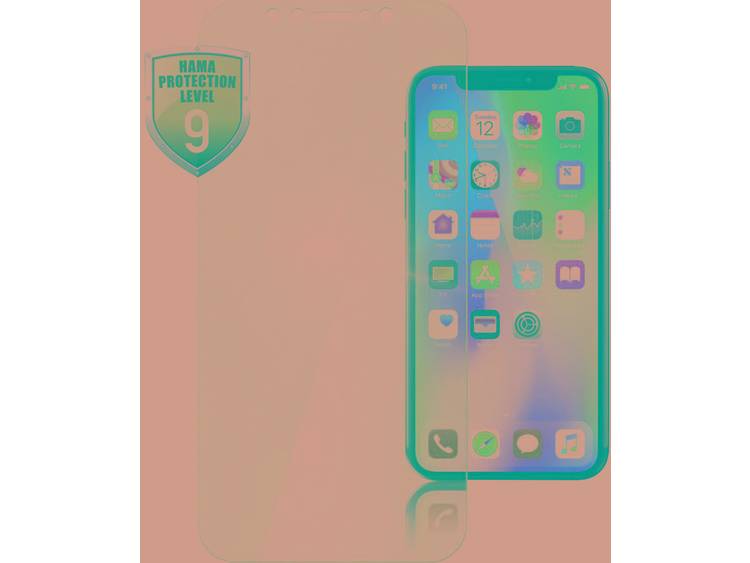 Hama Premium Crystal Glass Screenprotector (glas) Geschikt voor model (GSMs): Apple iPhone X 1 stuks