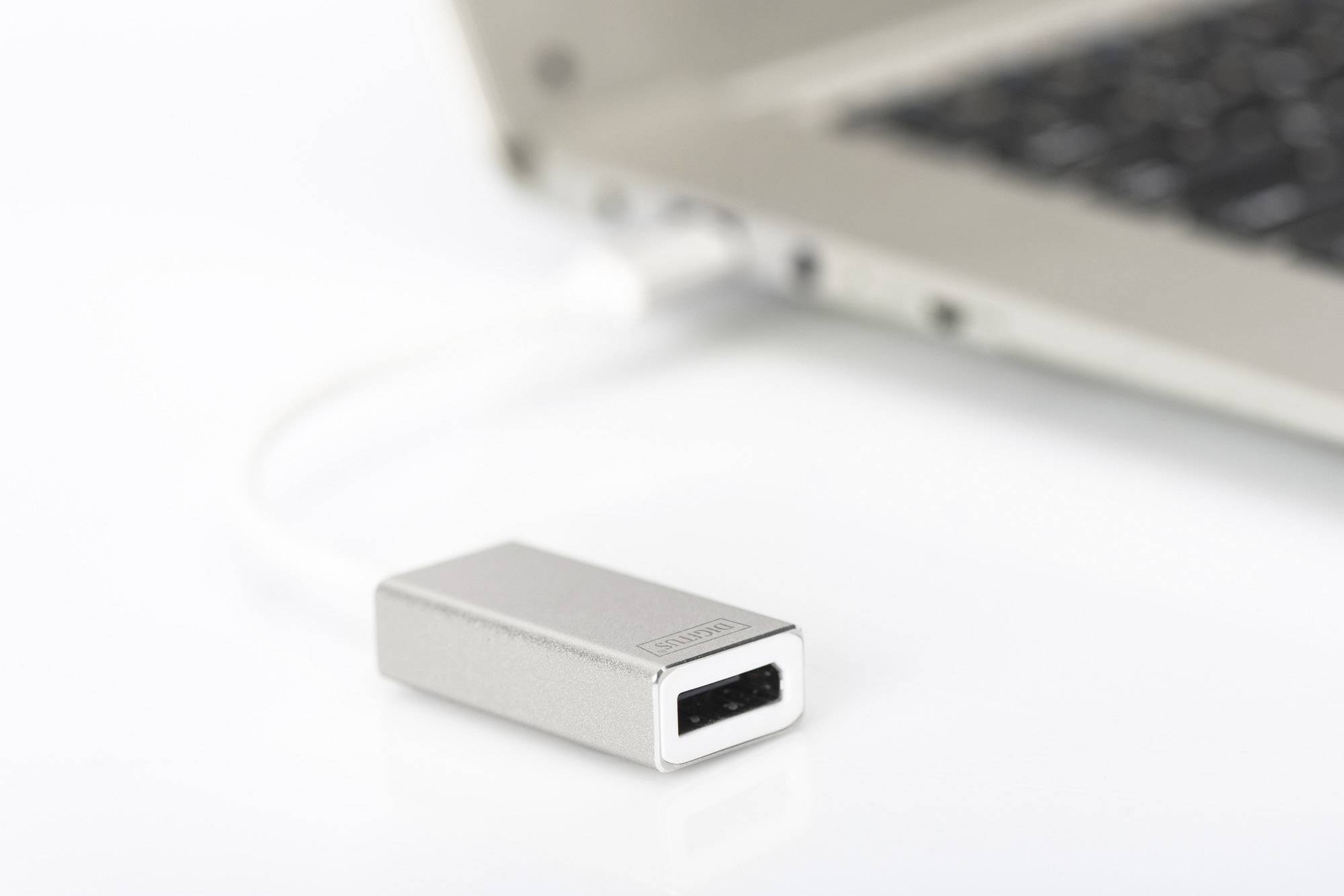 Digitus DA-70844 DisplayPort / USB 3.2 Gen 1 (USB 3.0) Adapter [1x USB 3.2 Gen 1 stekker C (USB 3.0) - 1x DisplayPort bu-2