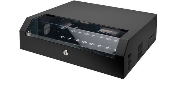 Digitus DN-19 04U-PB-B 19inch-wandkast (b x h x d) 500 x 145 x 475 mm 3 HE Zwart (RAL 9005)