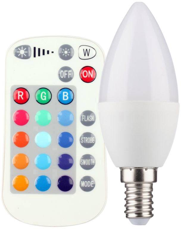 Müller Licht LED-lamp E14 Kaars 5 W = 25 W RGBW Energielabel: A ... Müller Licht LED-lamp E14 Kaars 5 W = 25 W RGBW Energielabel: A ...