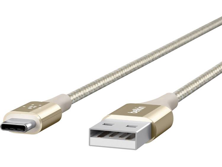 Kabel USB 2.0 Belkin [1x USB-C stekker 1x USB 2.0 stekker A] 1.2 m Goud