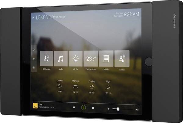Smart Things s09 b iPad muurhouder Zwart Geschikt voor Apple model: iPad mini 4, iPad mini (5e generatie)