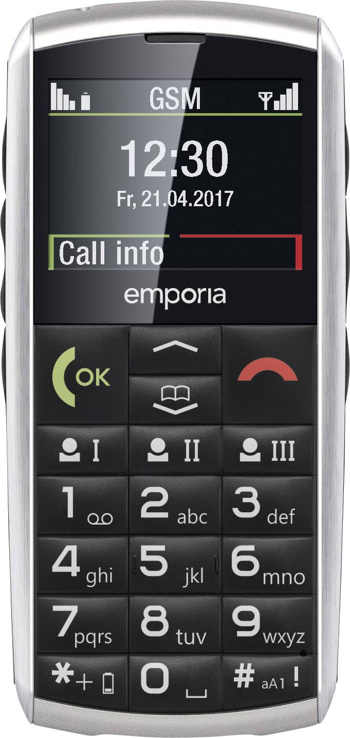 gelei muziek voorspelling Emporia Classic V26 Senioren mobiele telefoon Met laadstation, SOS-knop  Zilver | Conrad.nl