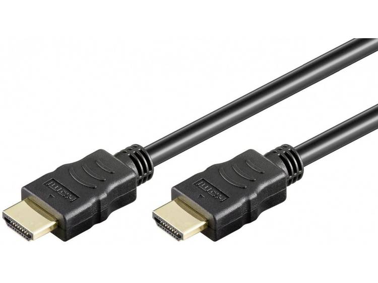 Kabel HDMI Goobay High Speed HDMIâ¢ Kabel mit Ethernet [1x HDMI-stekker 1x HDMI-stekker] 5 m Zwart