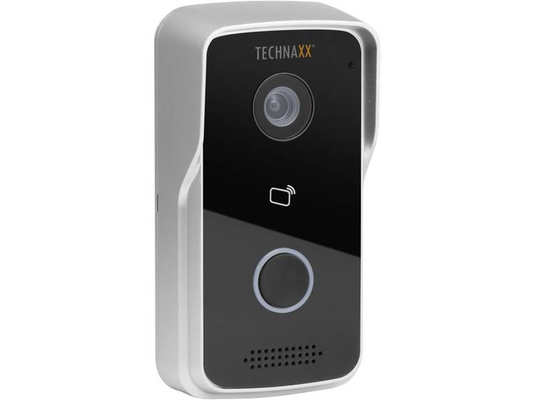 Technaxx 4688 Complete set voor WiFi deurbel met video WiFi, LAN 1 gezinswoning Zilver, Zwart