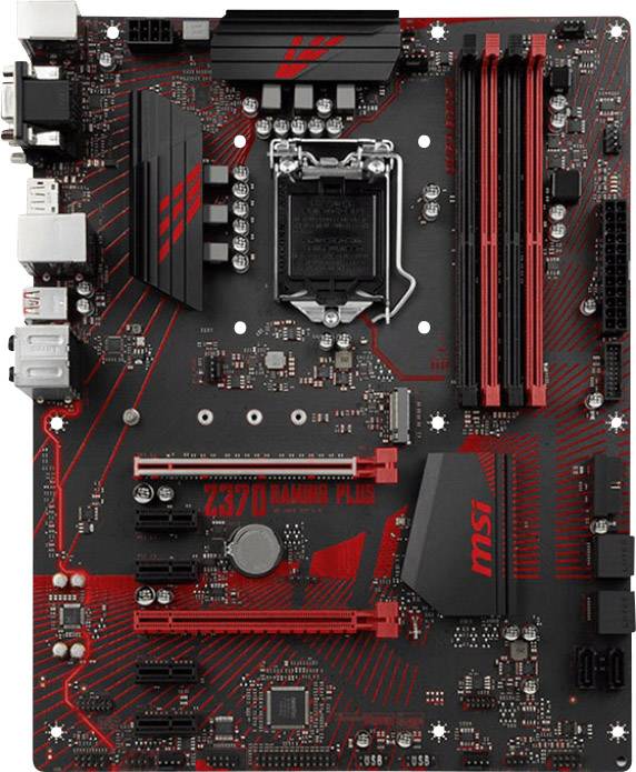 MSI Z370 GAMING PLUS Moederbord Socket Intel 1151v2 Vormfactor ATX