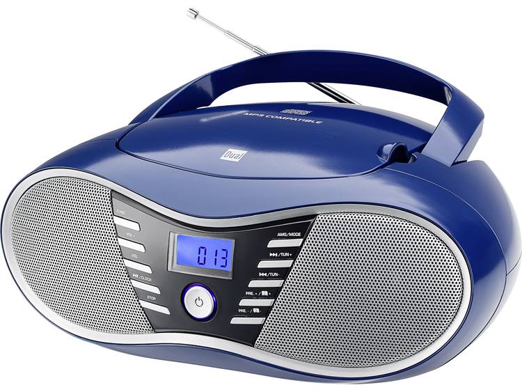 Dual P 60 BT FM CD-radio AUX, Bluetooth, USB, FM Blauw