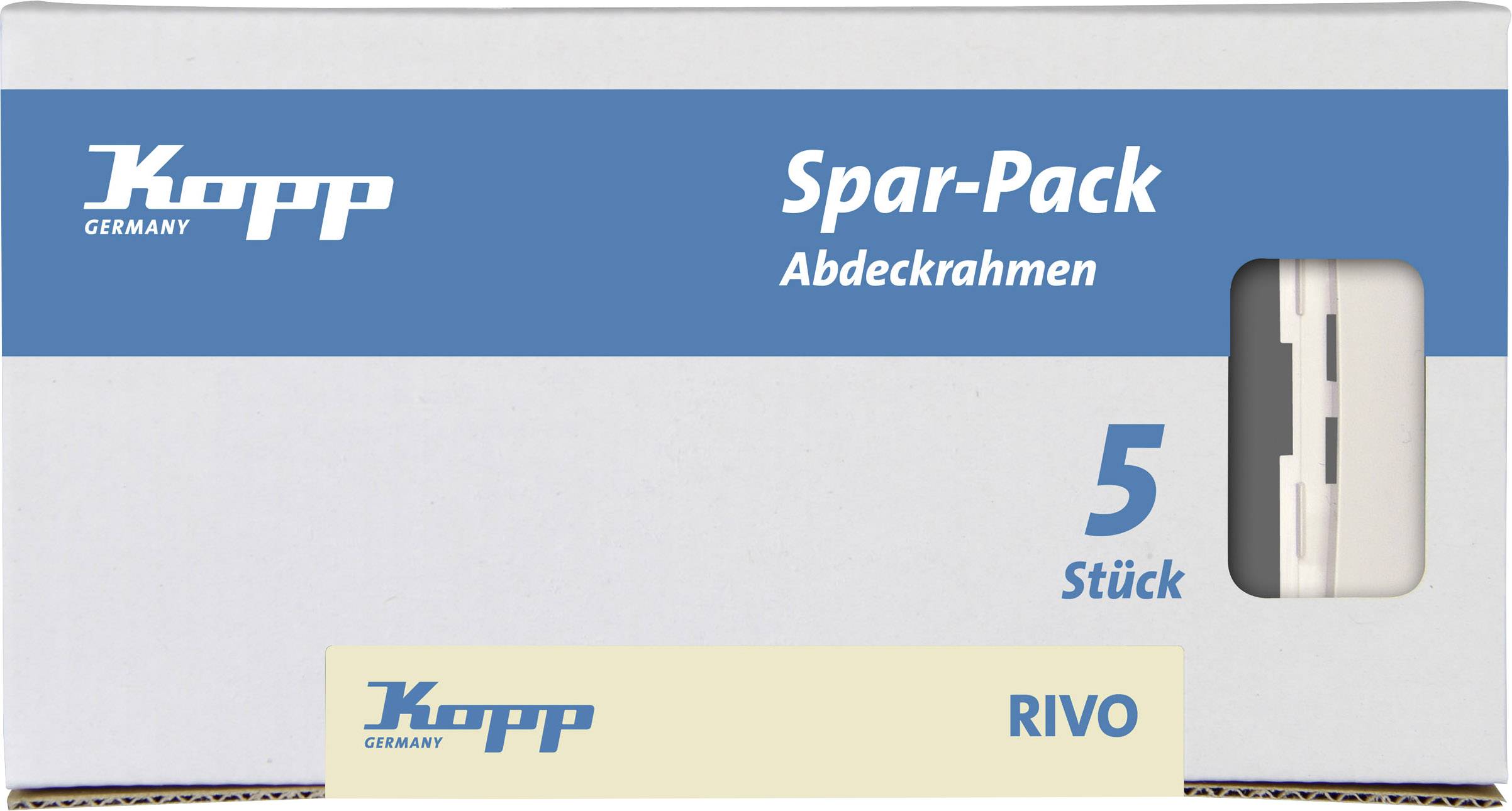 Kopp 404617053 Wandcontactdoos Afdekking Rivo Zuiver wit (RAL 9010)
