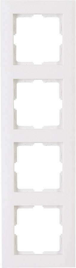 Kopp 402829063 Wandcontactdoos Afdekking 4-voudig Athenis Zuiver wit (RAL 9010) 1 stuk(s)-0