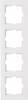 Kopp 402829063 Wandcontactdoos Afdekking 4-voudig Athenis Zuiver wit (RAL 9010) 1 stuk(s)