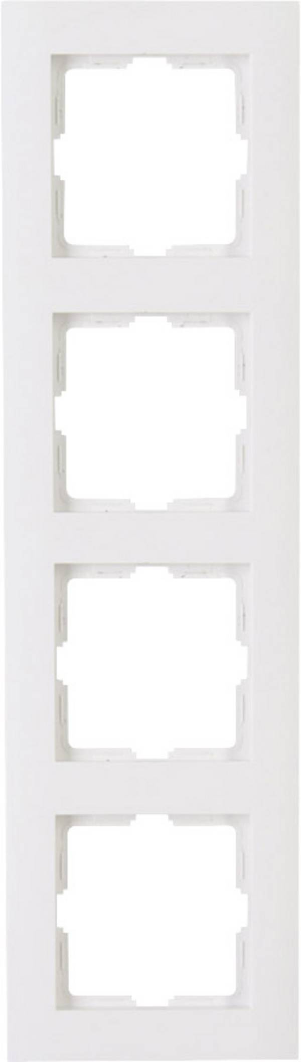 Kopp 402829063 Wandcontactdoos Afdekking 4-voudig Athenis Zuiver wit (RAL 9010) 1 stuk(s)