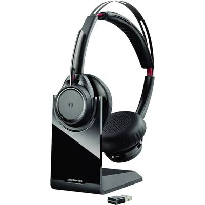 Plantronics UC B825 On Ear headset  Telefoon Bluetooth Stereo Zwart Noise Cancelling Microfoon uitschakelbaar (mute)