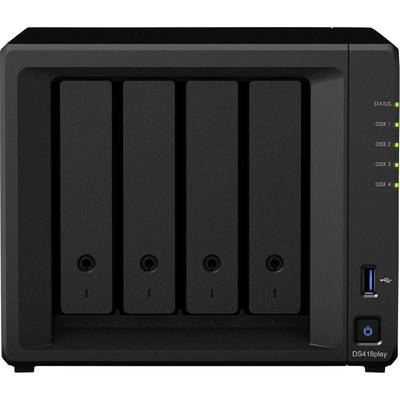 Synology DiskStation DS418Play NAS-serverbehuizing   4 Bay USB 3.2 Gen 1 front aansluiting (USB 3.0) DS418Play 