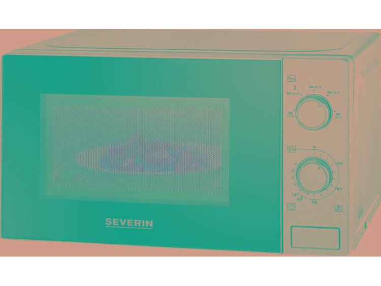 Severin MW7895 Microwave brushed rvs-black