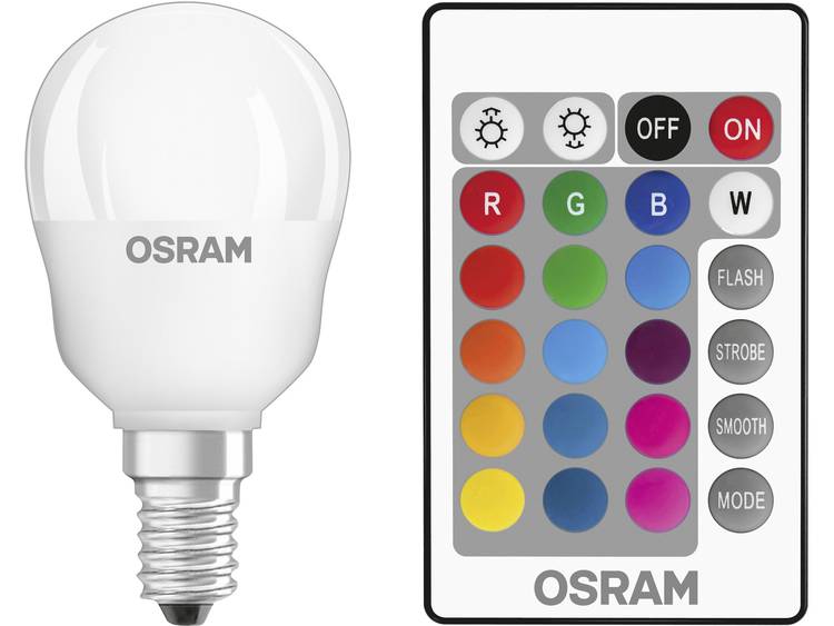 LED-lamp E14 Kogel 4.5 W = 25 W RGBW Incl. afstandsbediening, Colorchanging, Dimbaar OSRAM 1 stuks