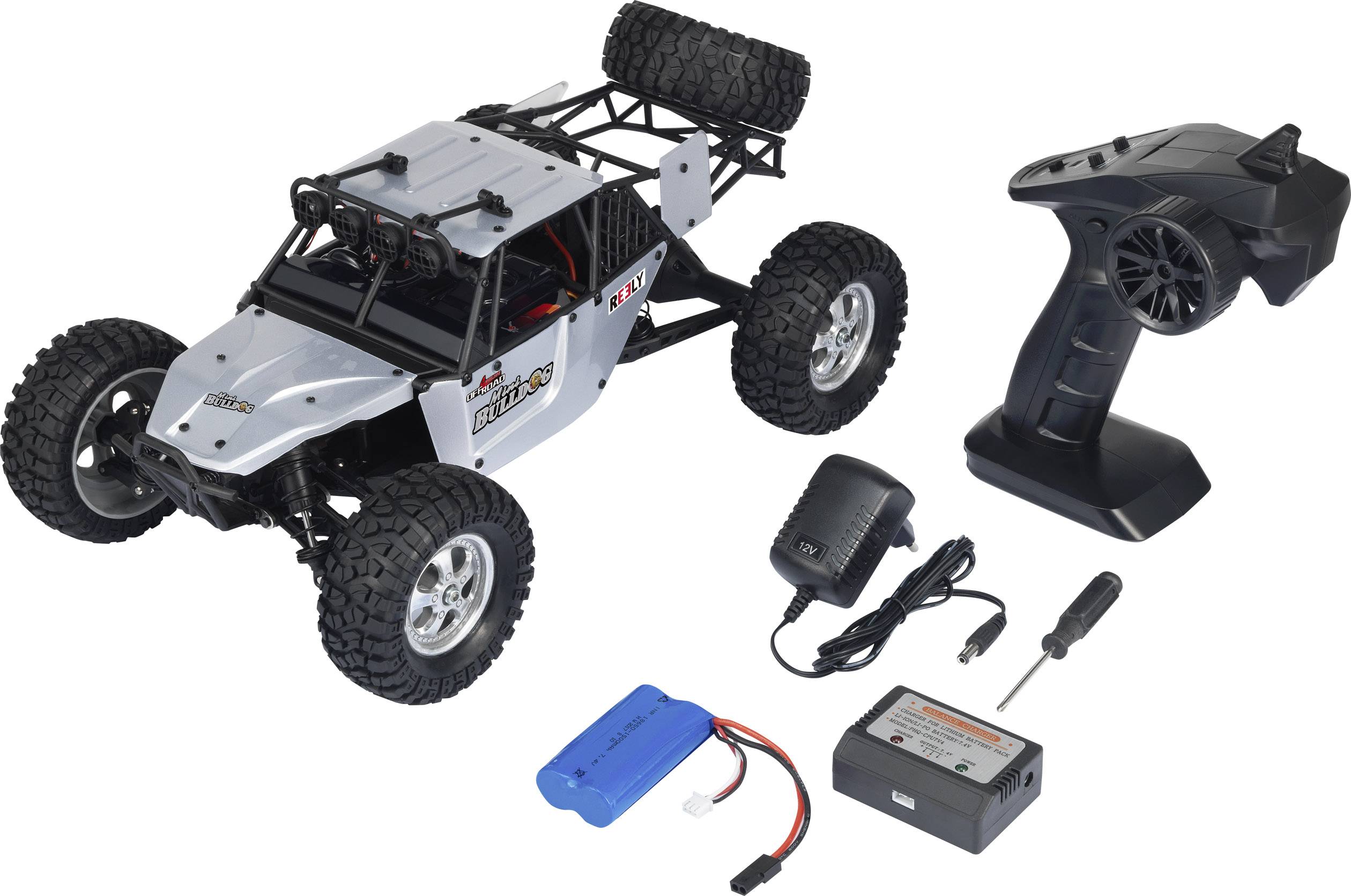 Reely Bulldog Mini 110 XS Brushed RC auto Elektro Buggy 4WD RTR 2,4