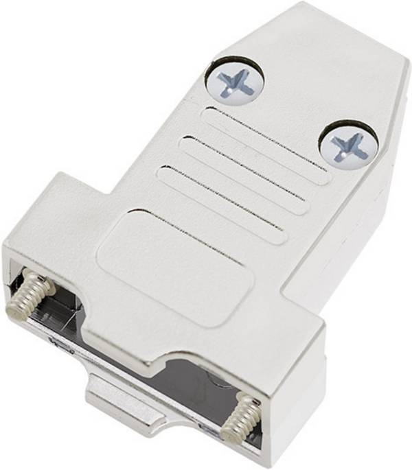 encitech DTNT09-M-K 1060-0105-01 D-sub behuizing Aantal polen: 9 Kunststof, gemetalliseerd 180 ° Zilver 1 stuk(s)