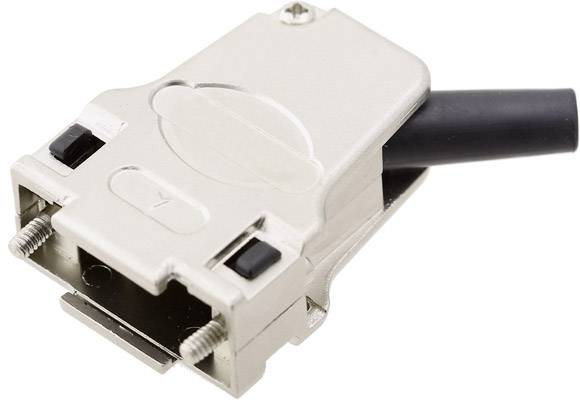 encitech D45ZF09-RG-K 7960-0206-11 D-sub behuizing Aantal polen: 9 Volledig metaal 45 ° Zilver 1 stuk(s)