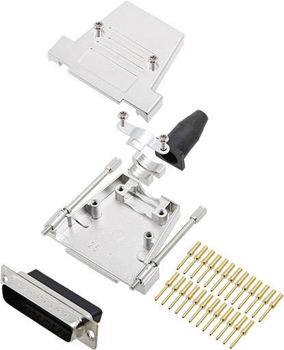encitech DTSL25-LJSRG-T-DBCP-K 6355-0069-03 D-sub male connectorset 180 ° Aantal polen: 25 Crimpen 1 stuk(s)