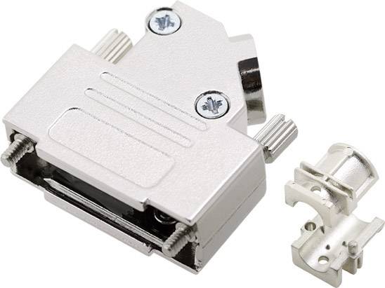 encitech DTZK15-PCBK-K 6560-3105-02 D-sub behuizing Aantal polen: 15 Volledig metaal 180 ° Zilver 1 stuk(s)