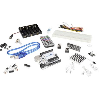 MAKERFACTORY VMA501 Starterset Geschikt voor (Arduino boards): Arduino, Arduino UNO, Fayaduino, Freeduino, Seeeduino,