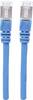 Intellinet 740661 RJ45 Netwerkkabel, patchkabel CAT 6A S/FTP 0.50 m Blauw Folie afscherming, Afscherming gevlochten, Afgeschermd, Halogeenvrij 1 stuk(s)