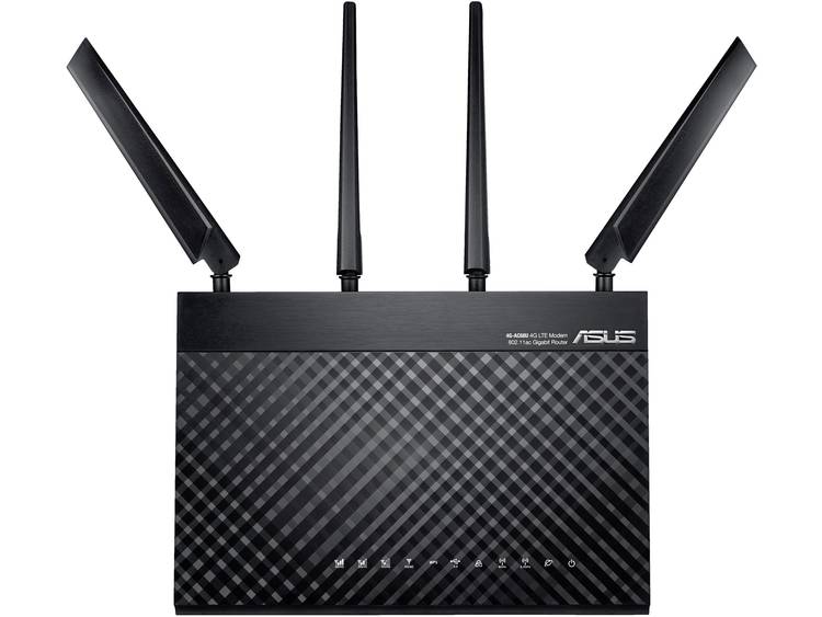 ASUS 4G-AC68U Dual-band (2.4 GHz-5 GHz) Gigabit Ethernet 3G 4G Zwart draadloze router
