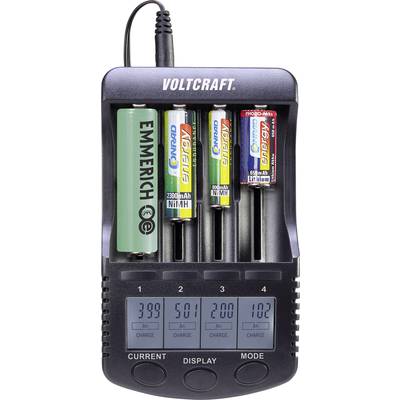 VOLTCRAFT CC-2 Batterijlader NiMH, NiCd, Li-ion AA (penlite), AAA (potlood), C (baby), Sub-C, 26650, 26500, 18650, 17670