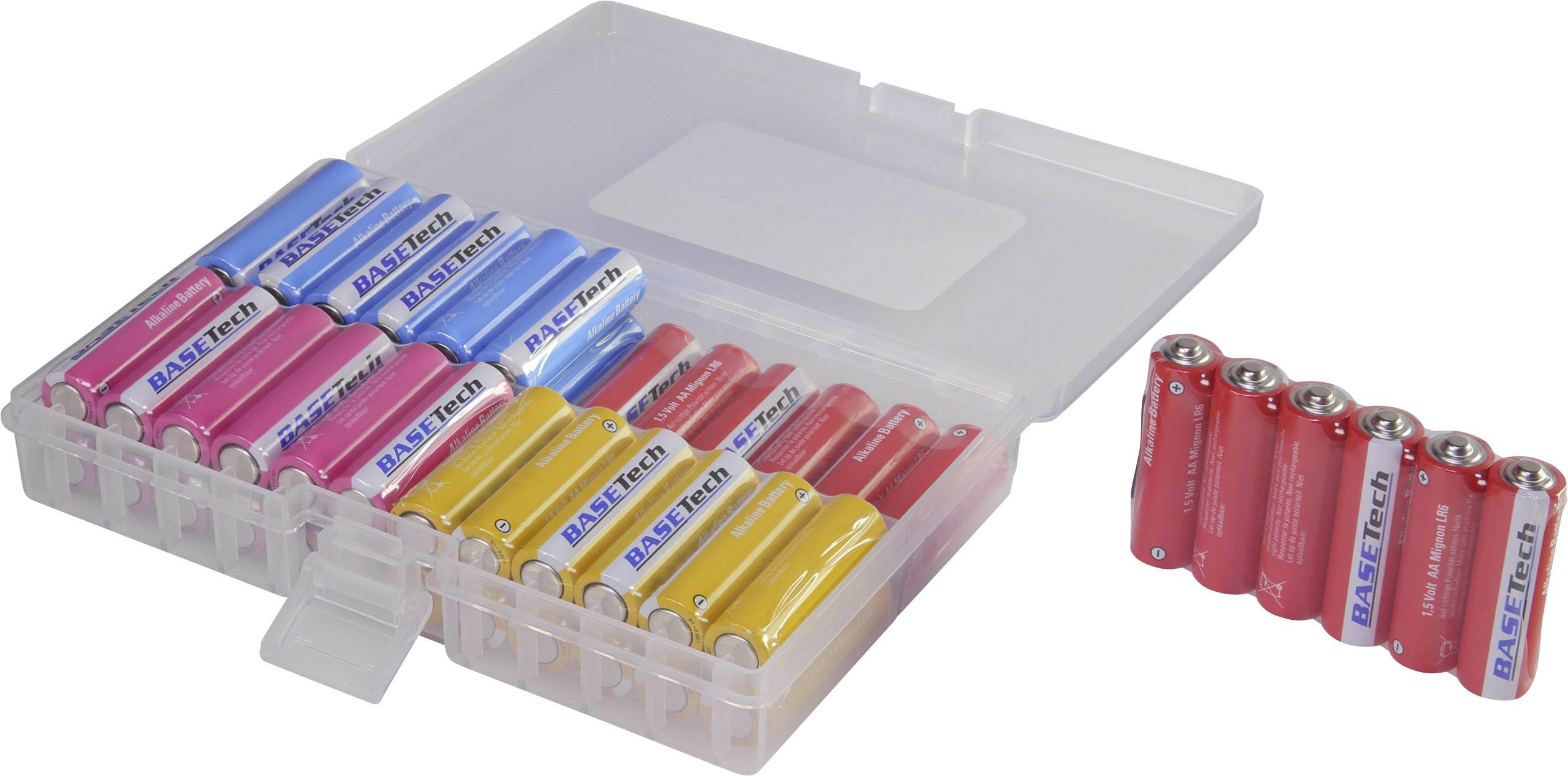 AA batterij (penlite) Basetech Alkaline 1.5 V 48 stuks | Conrad.nl