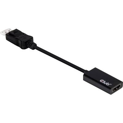 club3D CAC-1056 DisplayPort Adapter [1x DisplayPort stekker - 1x HDMI-bus] Zwart Ultra HD-HDMI 