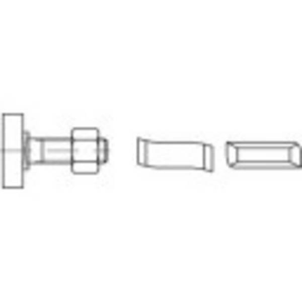Alstertaler Schrauben & Präzisionsteile  1070219 Hamerkopbout M16 50 mm    88938 RVS A4 10 stuk(s)